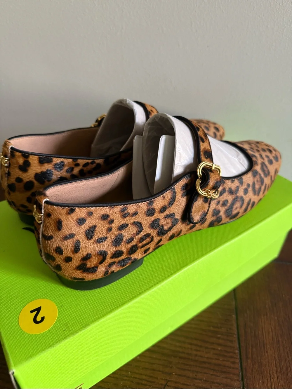 Sam Edelman Michaela Mary Jane Leopard Prinr NEW